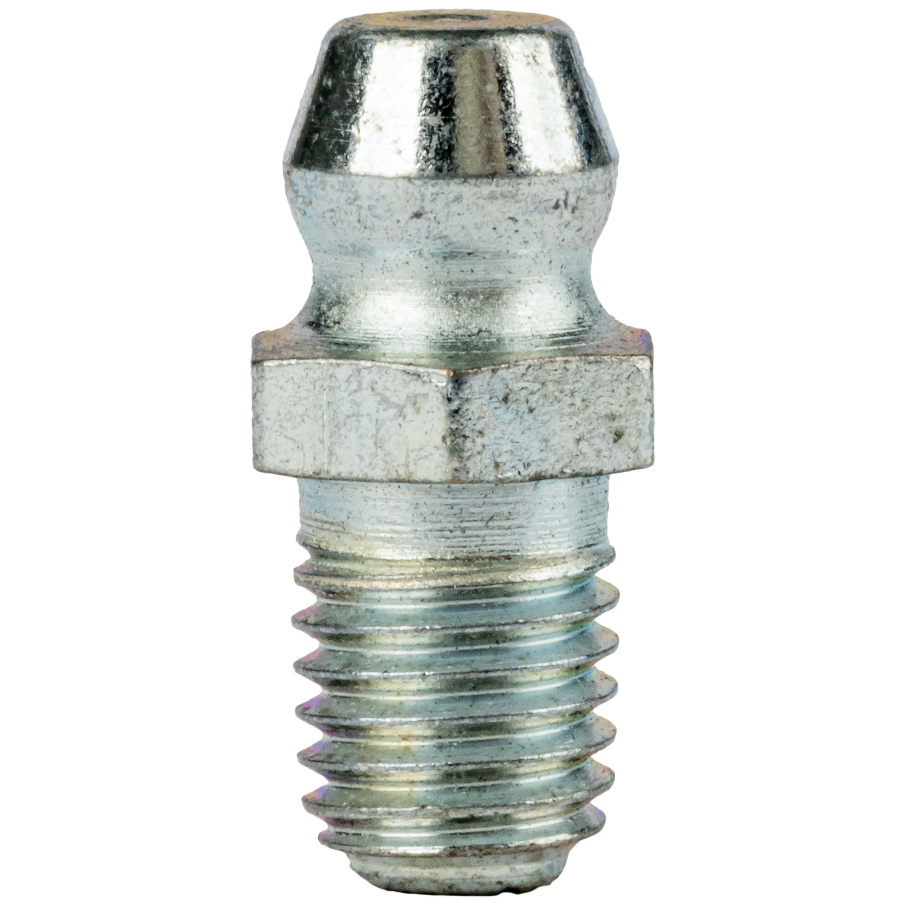 Hydraulic Grease Fittings - 1/4-28 Tapered Thread - Straight - 11/16